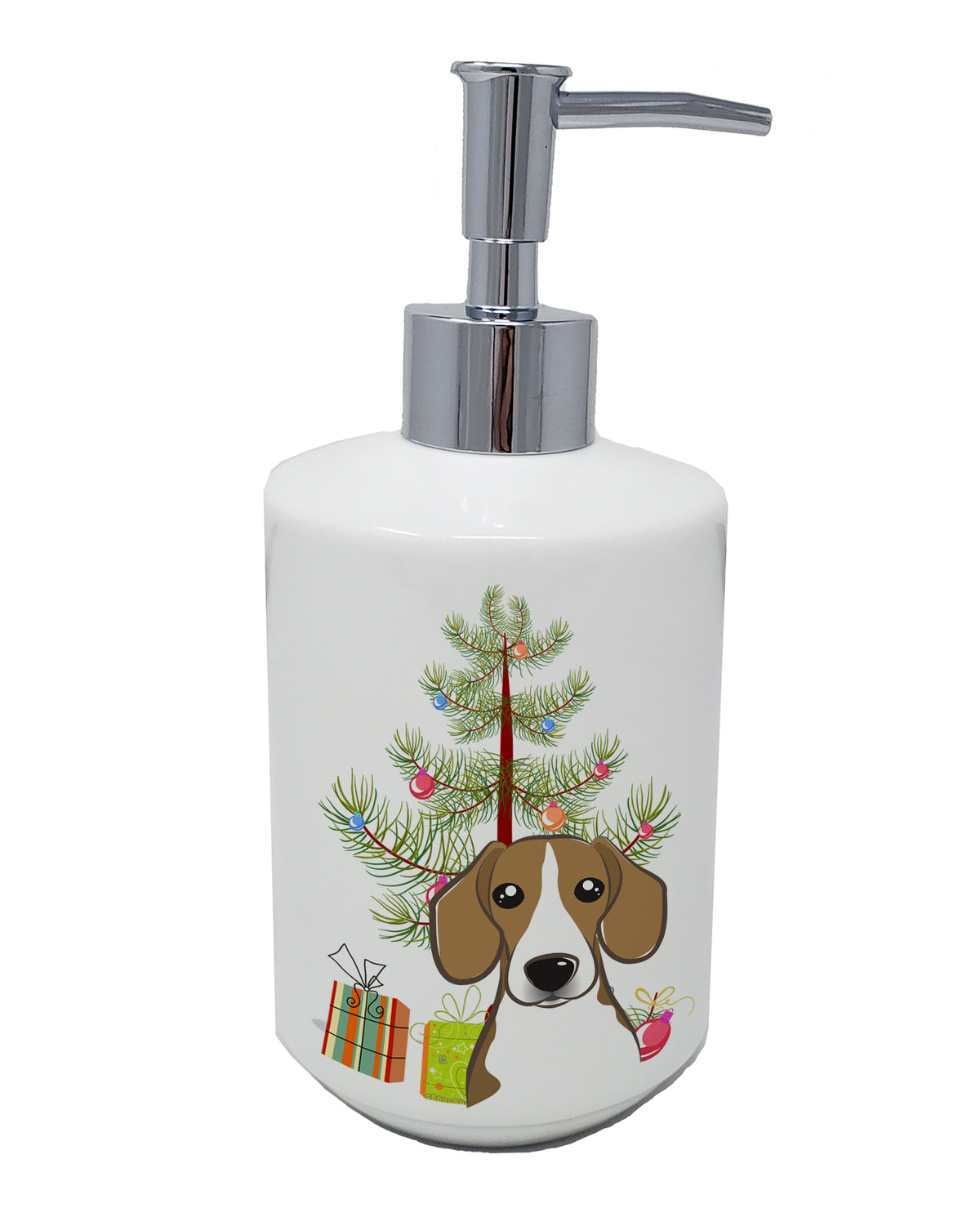 Buy this Christmas Tree and Beagle Ceramic Soap Dispenser
