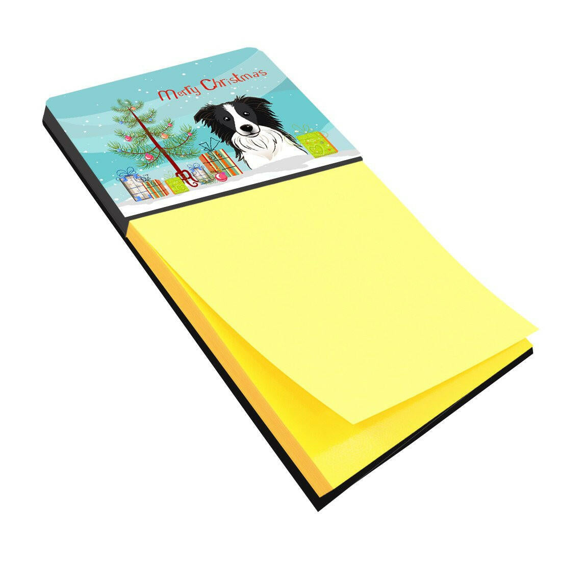 Christmas Tree and Border Collie Sticky Note Holder BB1613SN by Caroline's Treasures