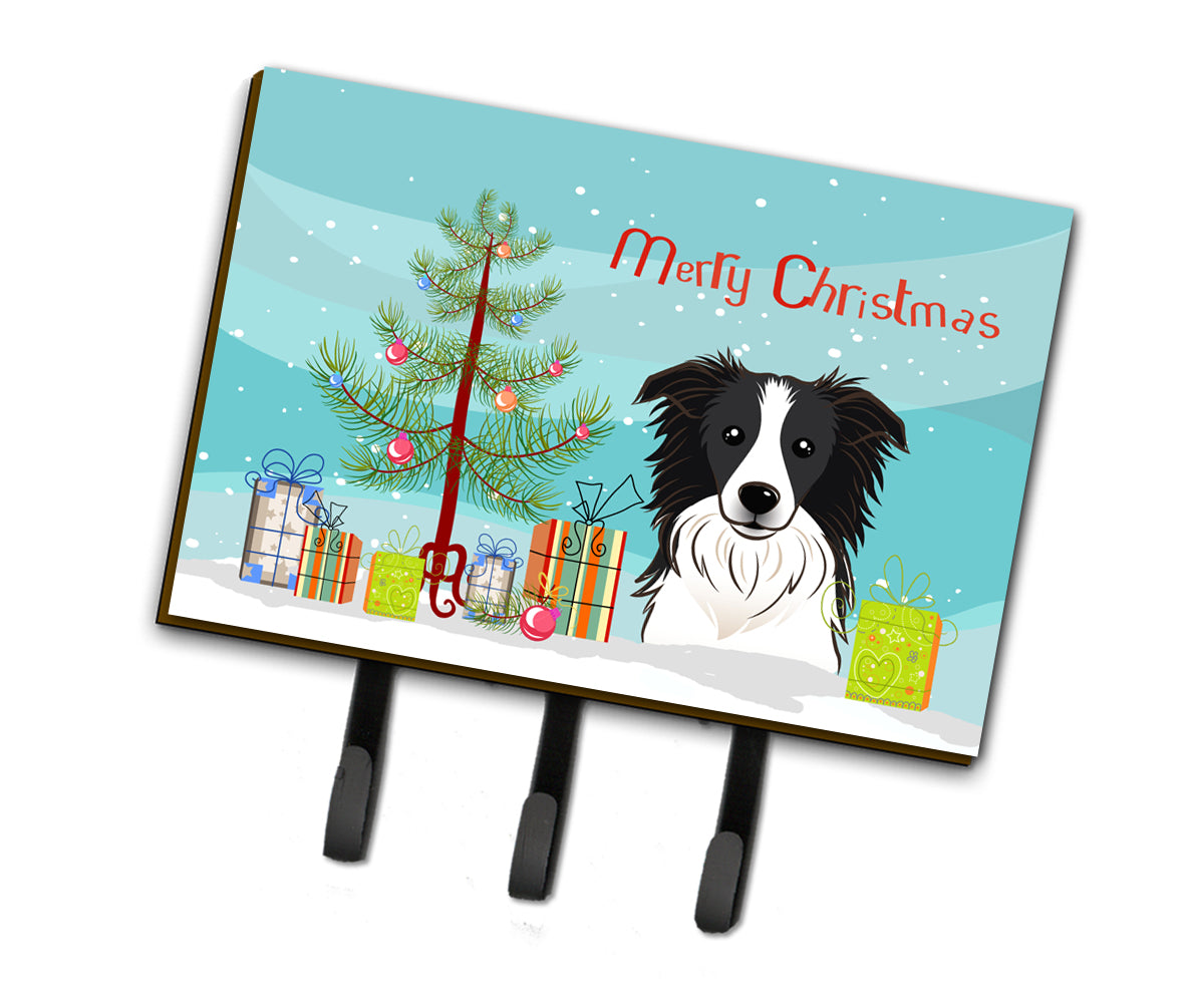 Christmas Tree and Border Collie Leash or Key Holder BB1613TH68