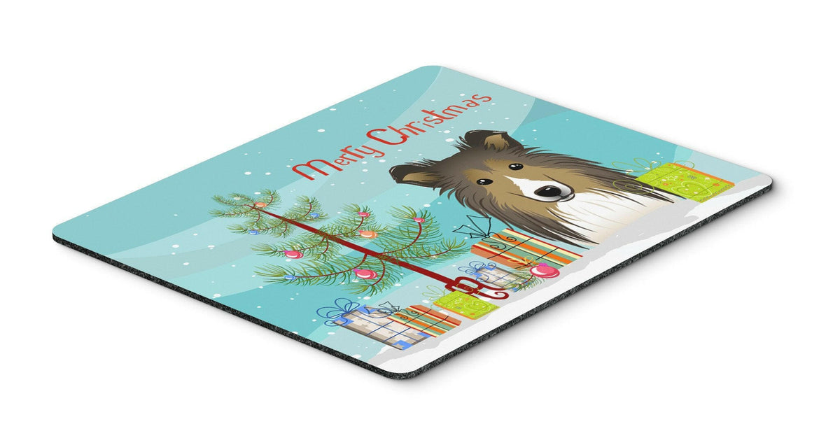 Christmas Tree and Sheltie Mouse Pad, Hot Pad or Trivet BB1614MP by Caroline&#39;s Treasures