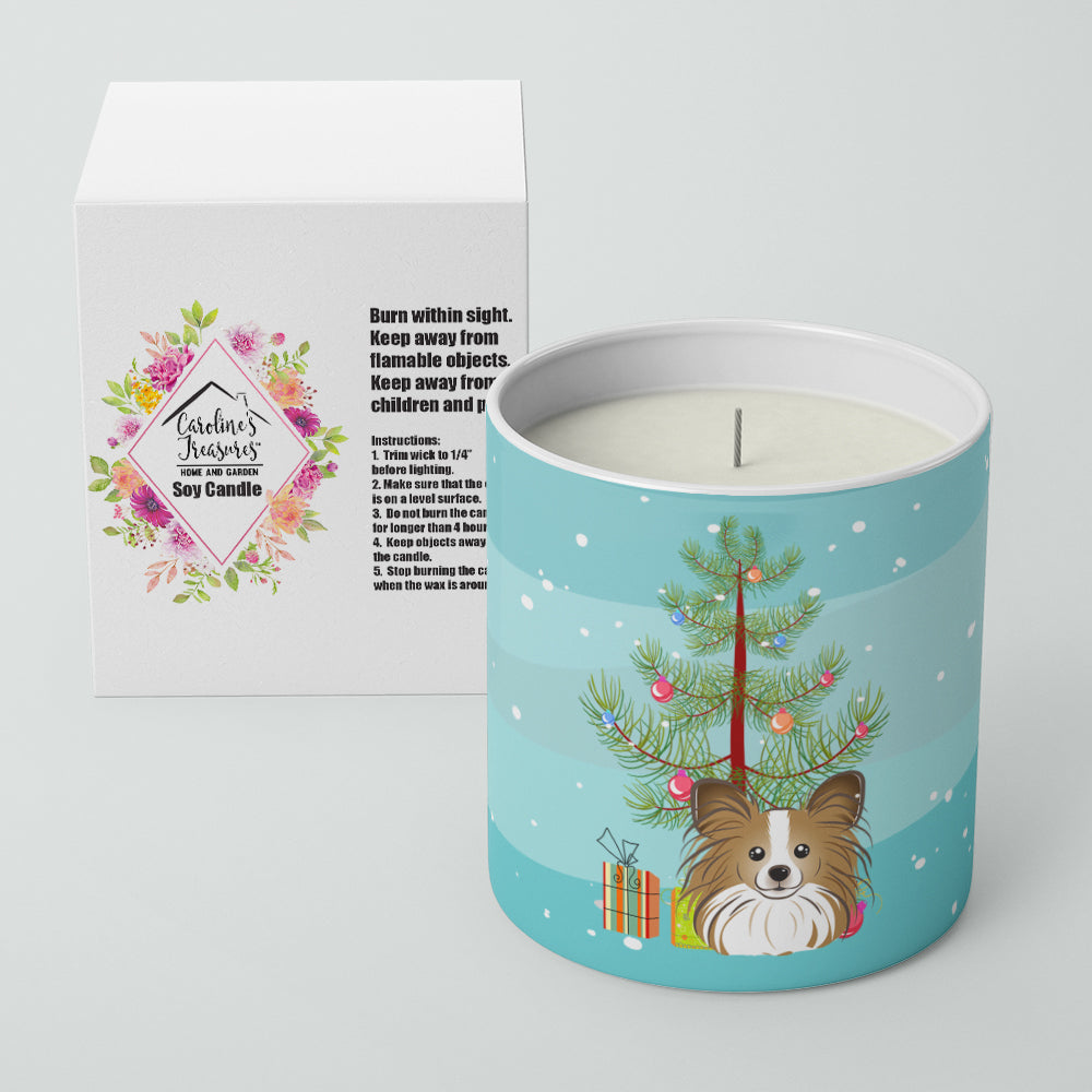 Christmas Tree and Papillon 10 oz Decorative Soy Candle - the-store.com