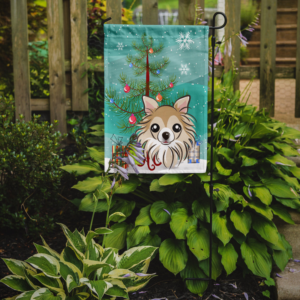Christmas Tree and Chihuahua Flag Garden Size BB1623GF