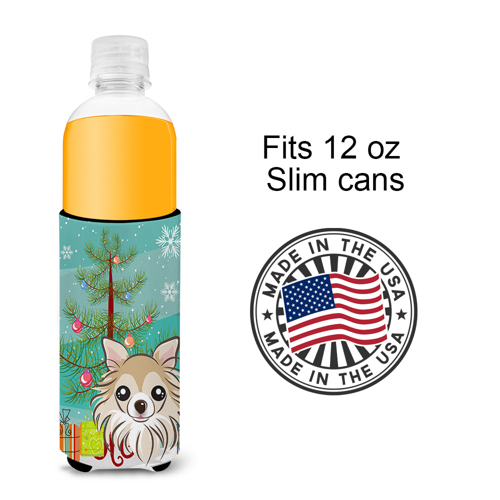 Christmas Tree and Chihuahua Ultra Beverage Insulators for slim cans BB1623MUK