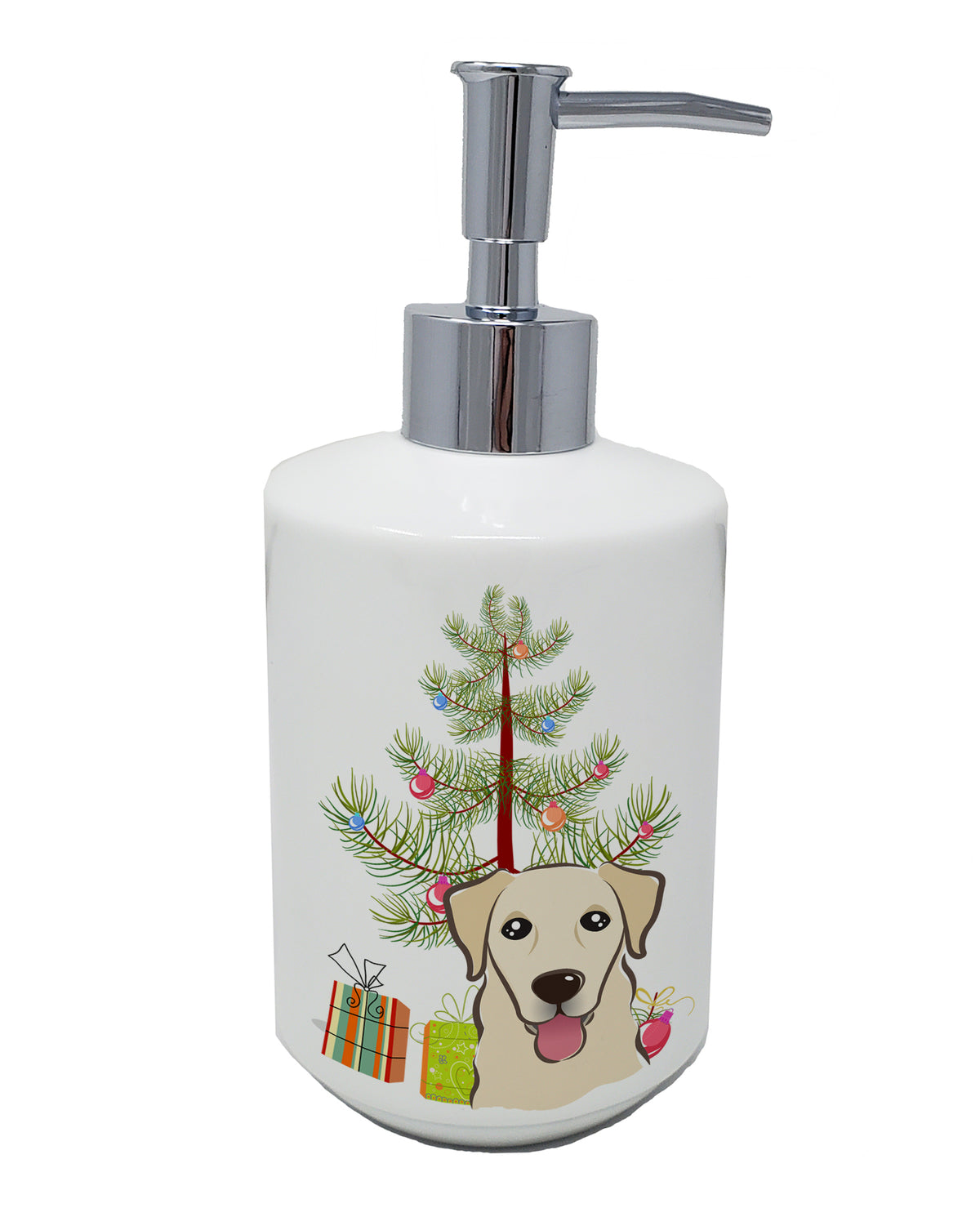 Buy this Christmas Tree and Golden Retriever Ceramic Soap Dispenser