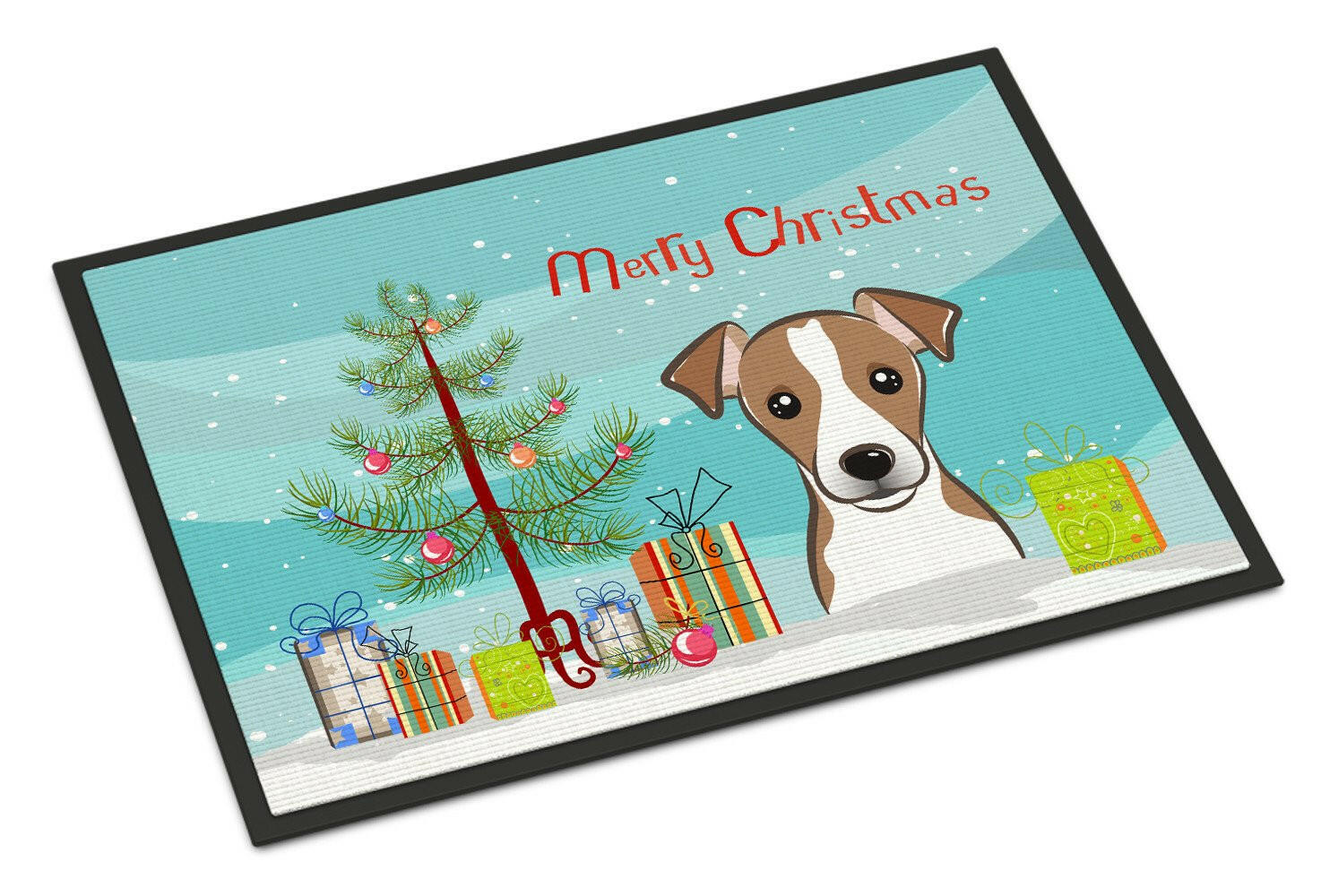 Christmas Tree and Jack Russell Terrier Indoor or Outdoor Mat 24x36 BB1632JMAT - the-store.com