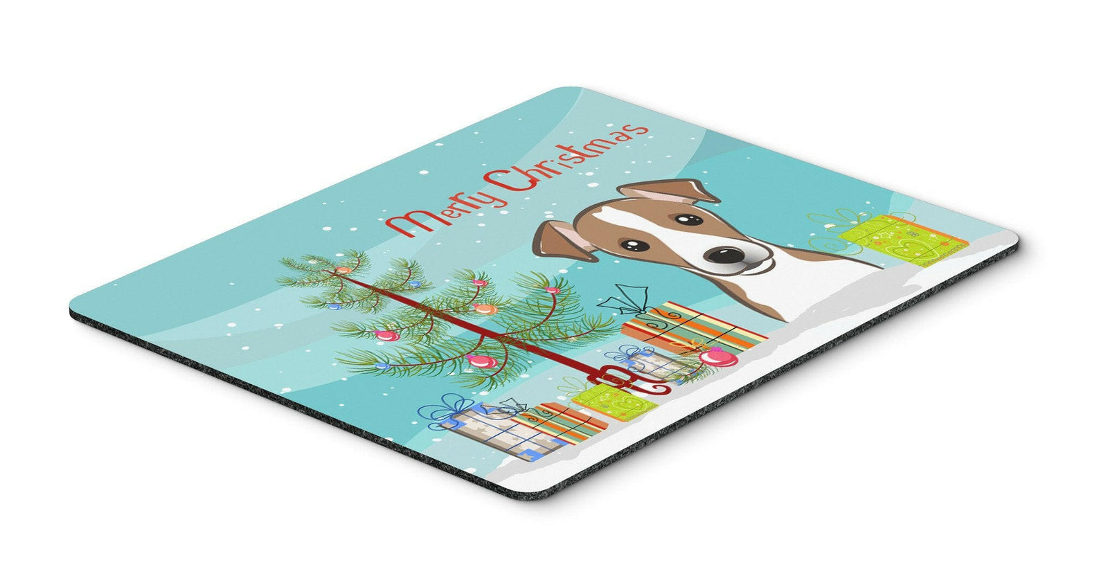 Christmas Tree and Jack Russell Terrier Mouse Pad, Hot Pad or Trivet BB1632MP by Caroline's Treasures