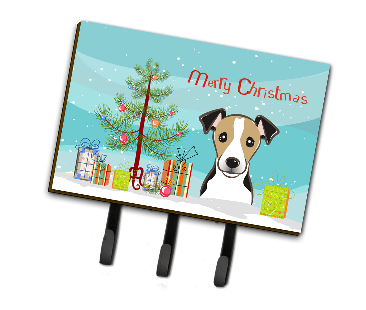 Christmas Tree and Jack Russell Terrier Leash or Key Holder BB1633TH68