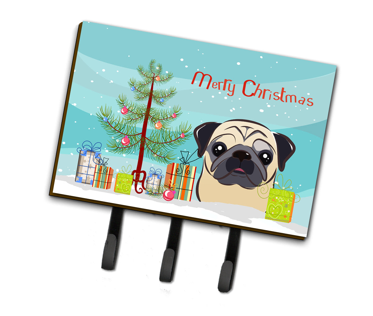 Christmas Tree and Fawn Pug Leash or Key Holder BB1634TH68  the-store.com.