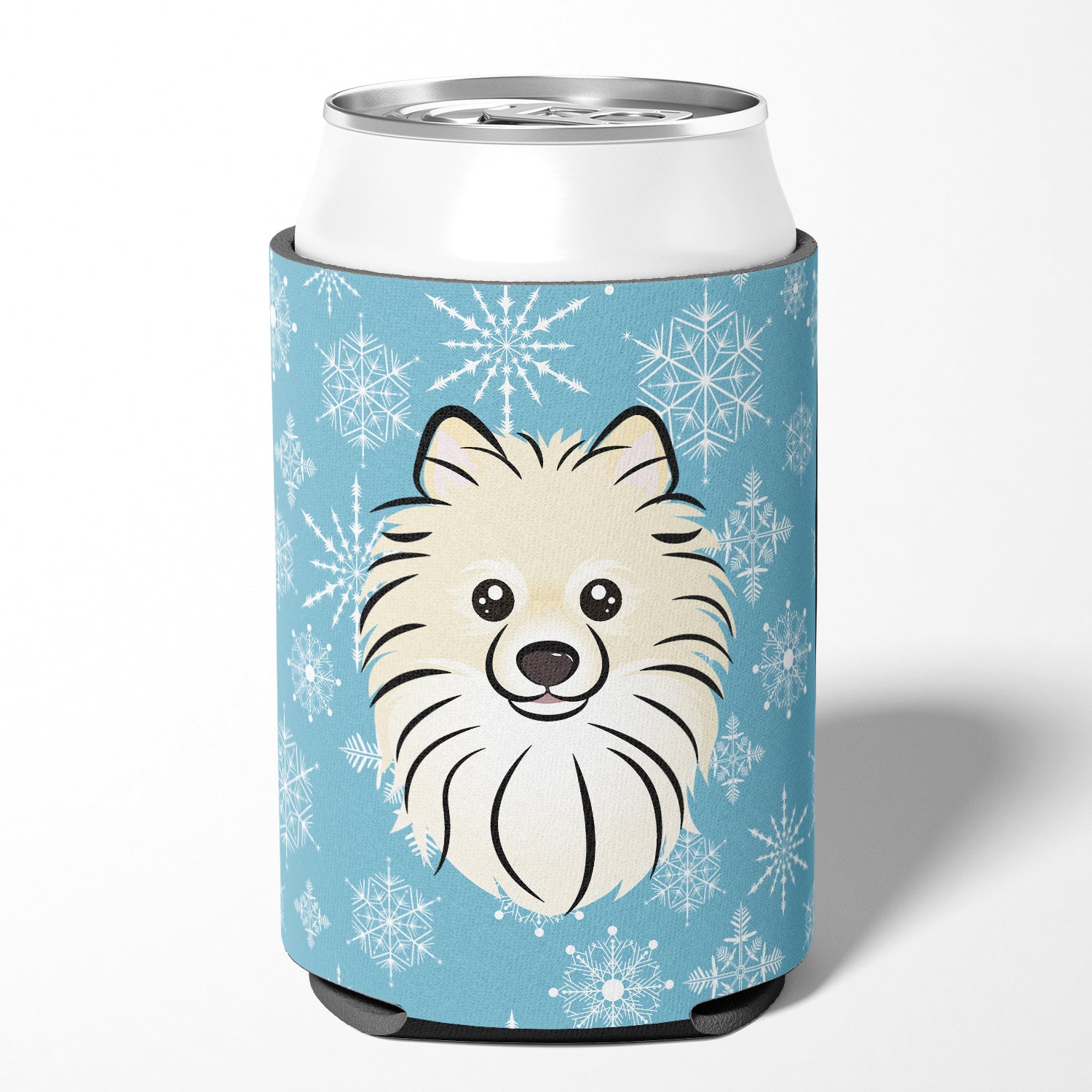 Snowflake Pomeranian Can or Bottle Hugger BB1641CC