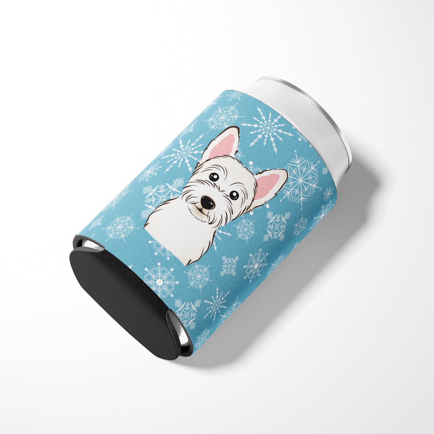 Snowflake Westie Can or Bottle Hugger BB1660CC