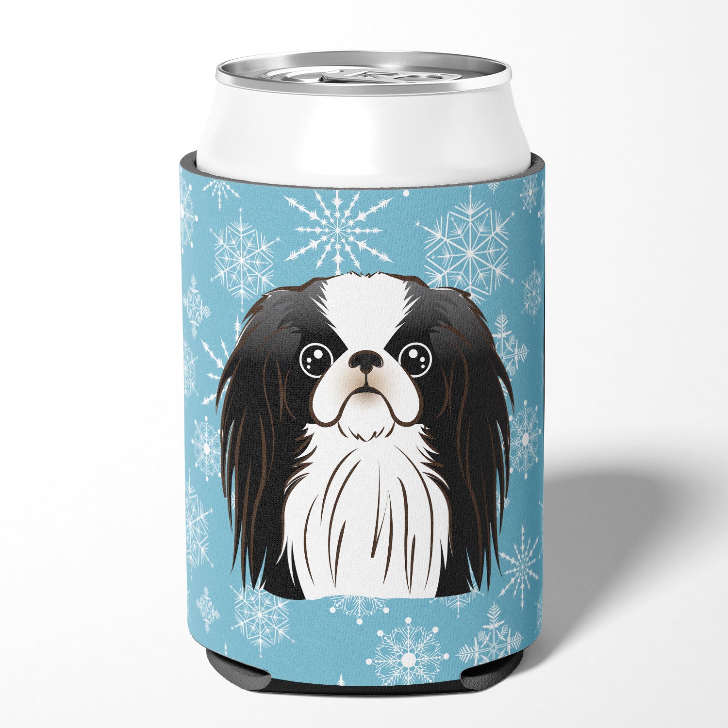 Snowflake Japanese Chin Can or Bottle Hugger BB1664CC