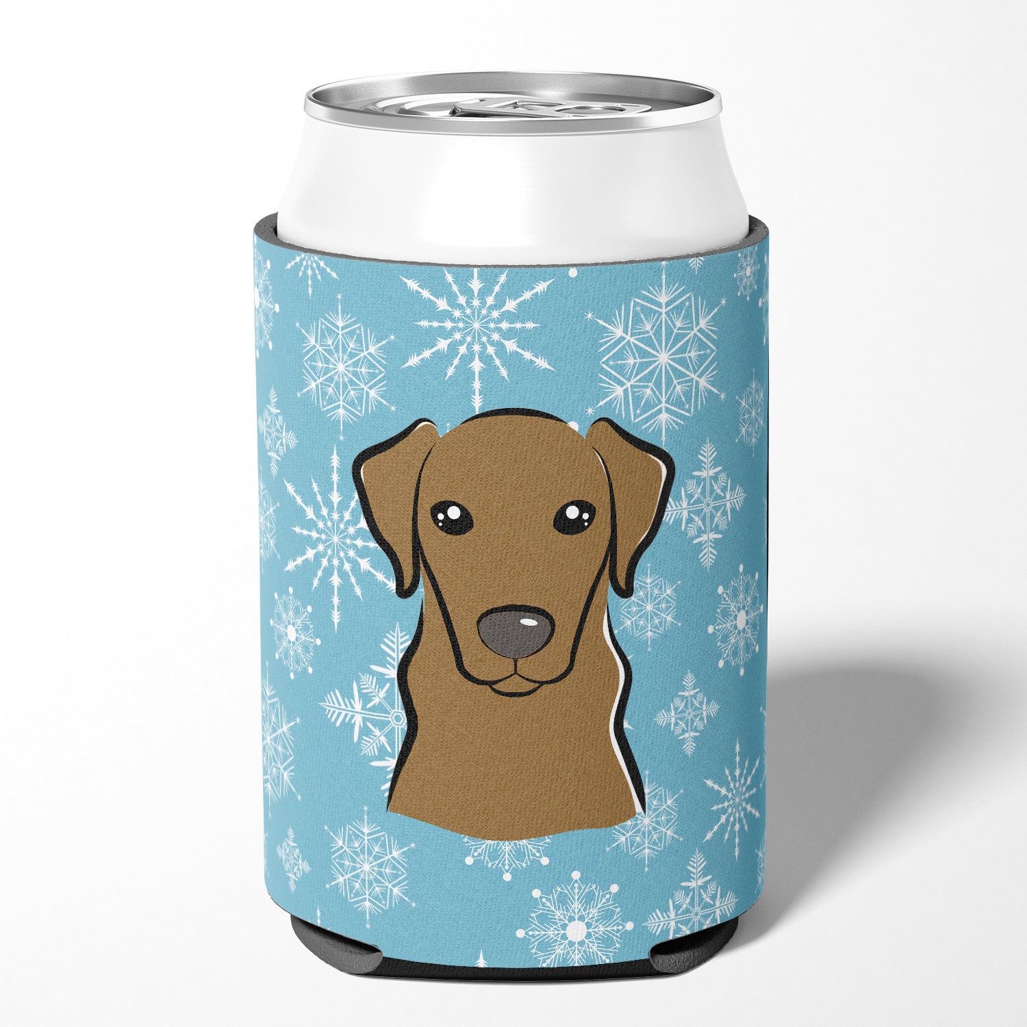 Snowflake Chocolate Labrador Can or Bottle Hugger BB1668CC