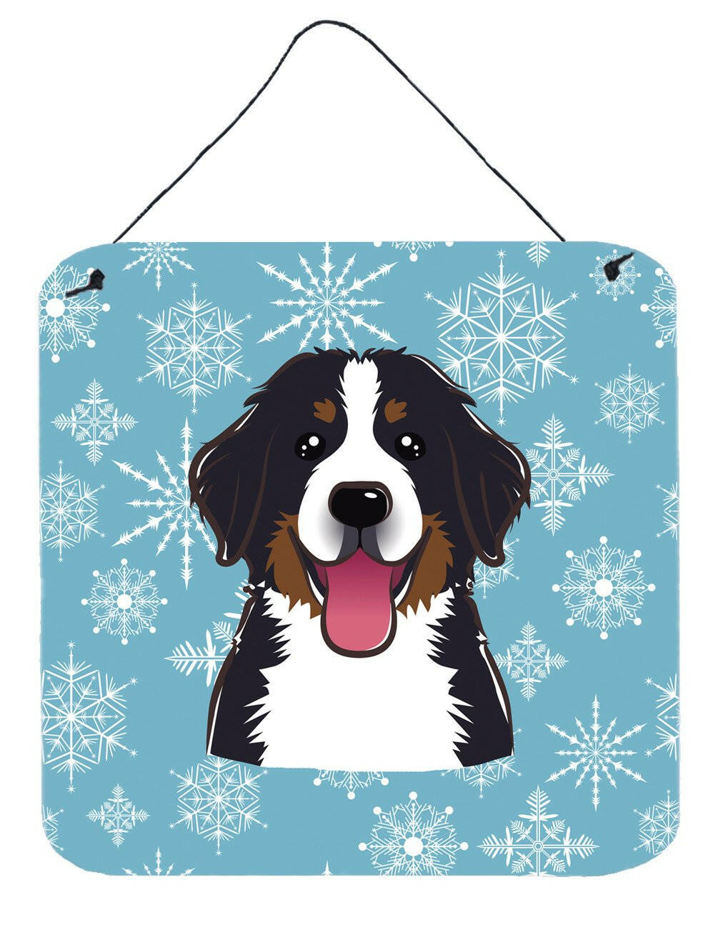 Snowflake Bernese Mountain Dog Wall or Door Hanging Prints BB1671DS66 by Caroline's Treasures