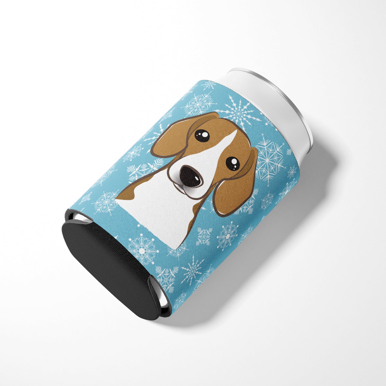 Snowflake Beagle Can or Bottle Hugger BB1673CC