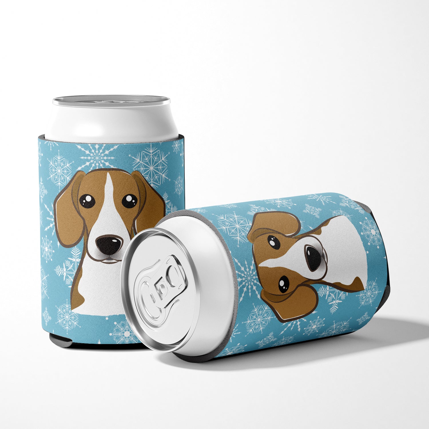 Snowflake Beagle Can or Bottle Hugger BB1673CC.