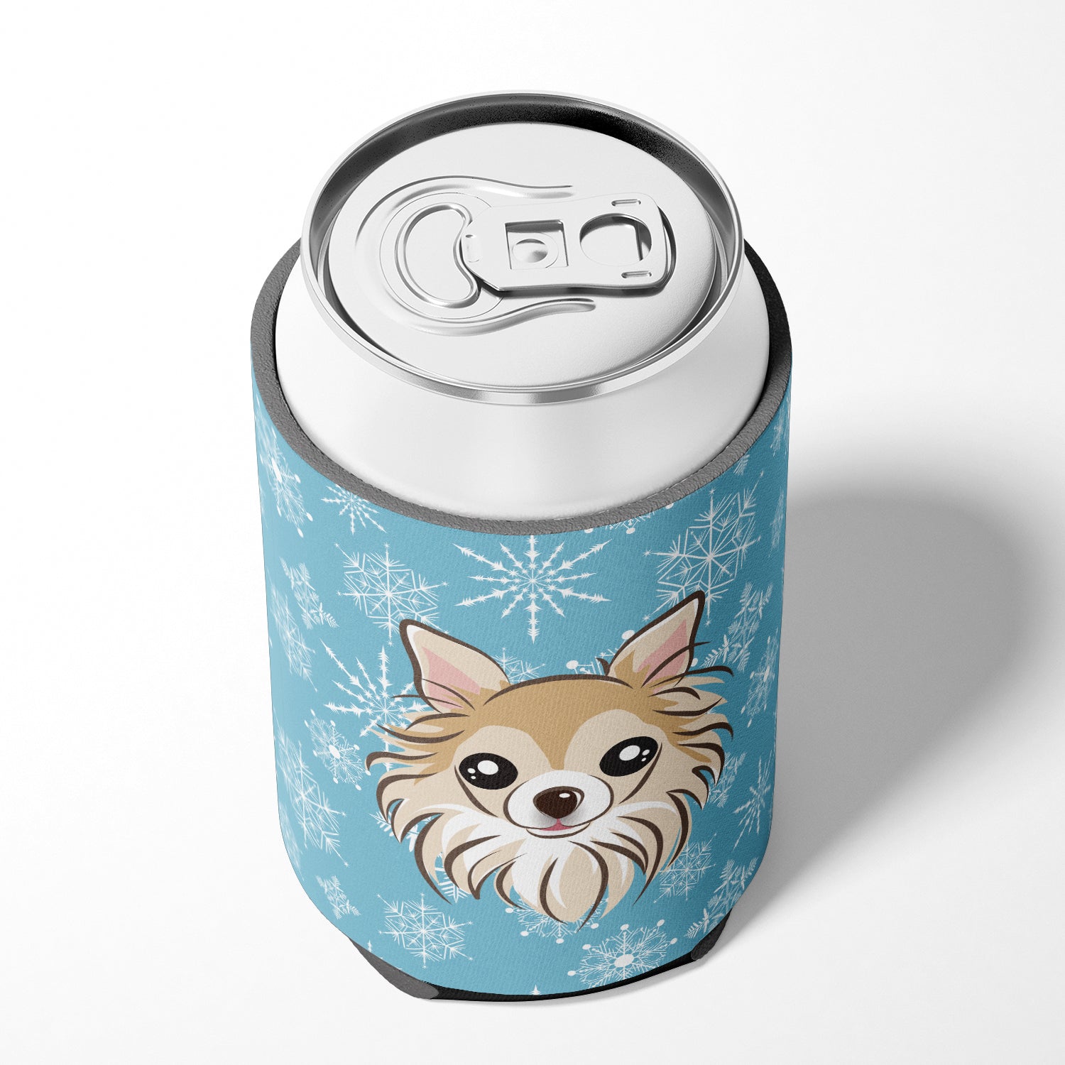 Snowflake Chihuahua Can or Bottle Hugger BB1685CC.