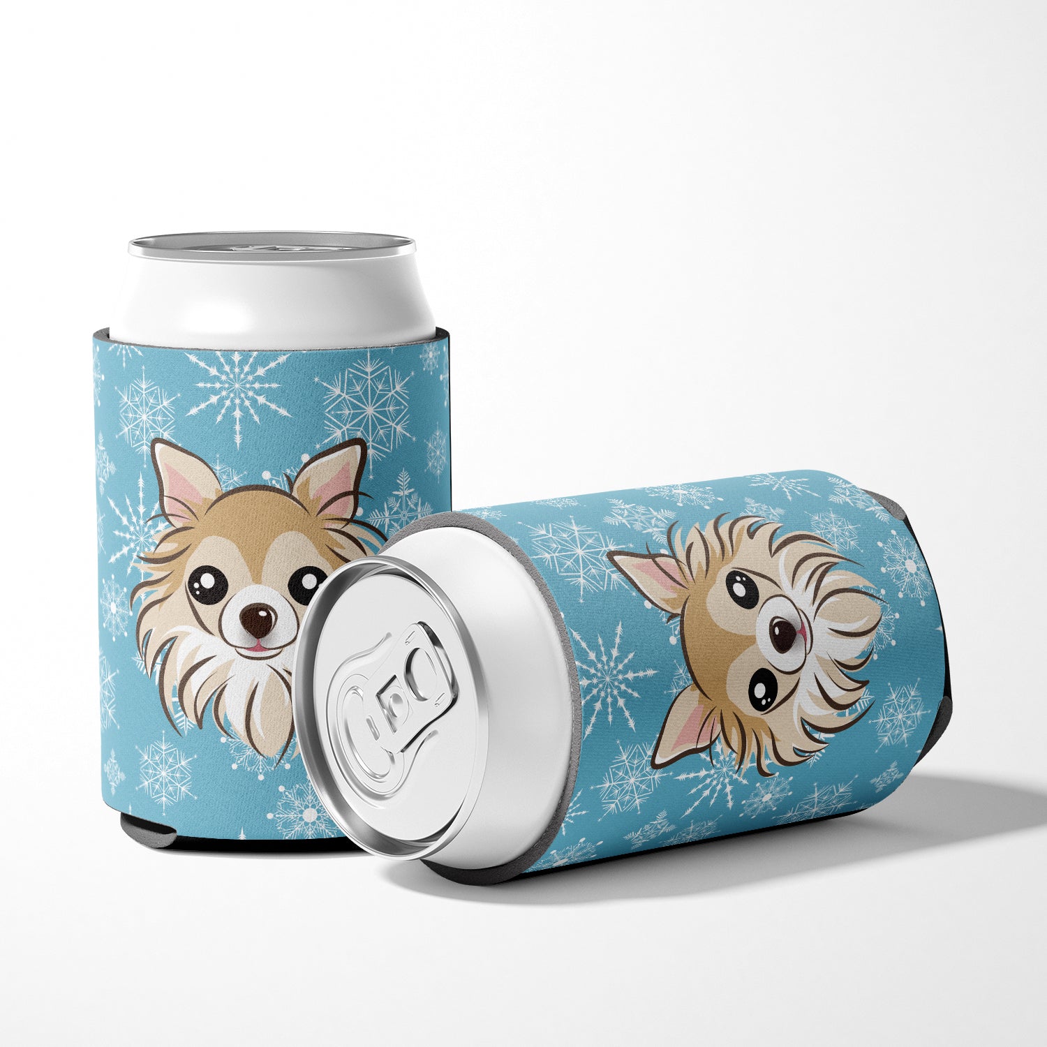Snowflake Chihuahua Can or Bottle Hugger BB1685CC