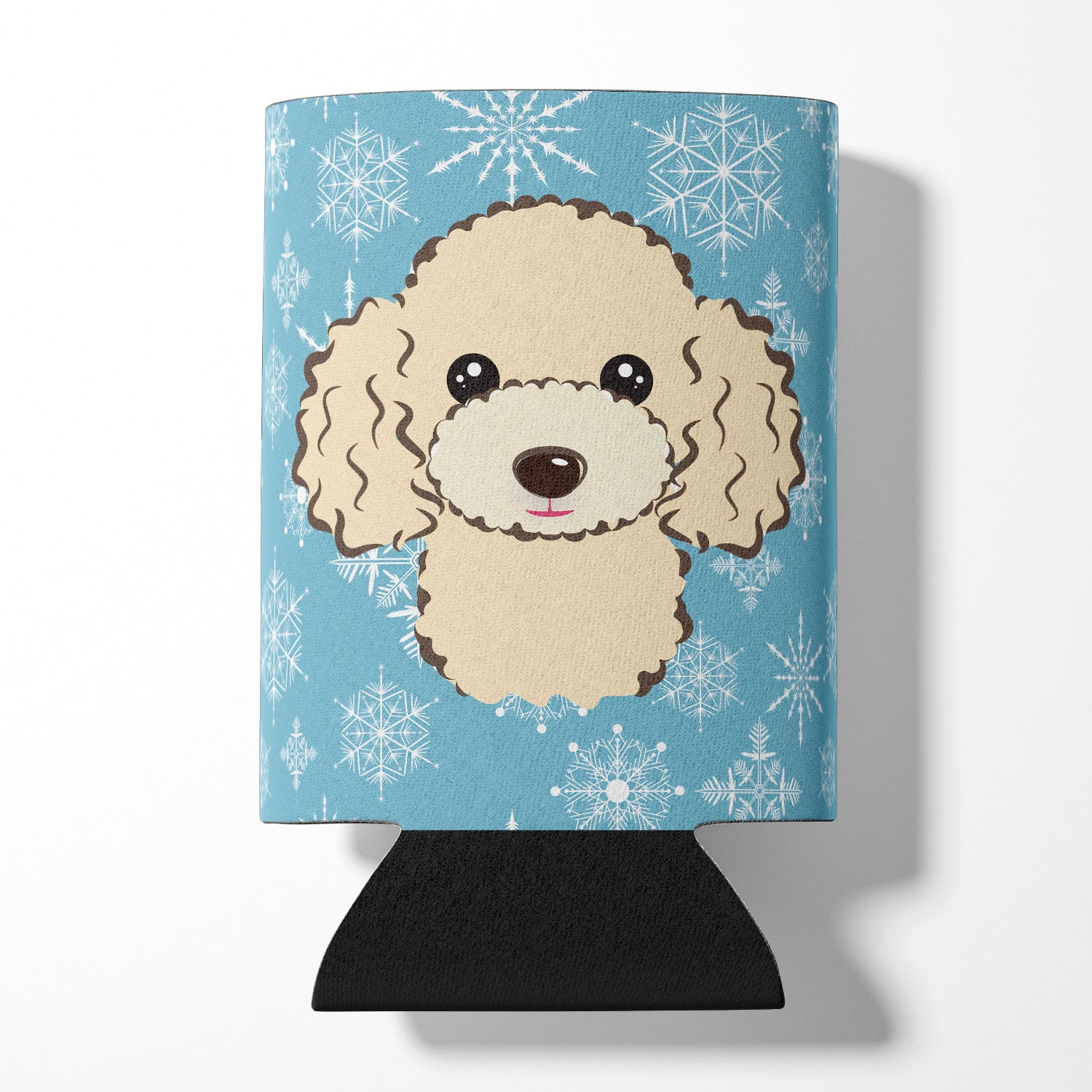 Snowflake Buff Poodle Can or Bottle Hugger BB1692CC.