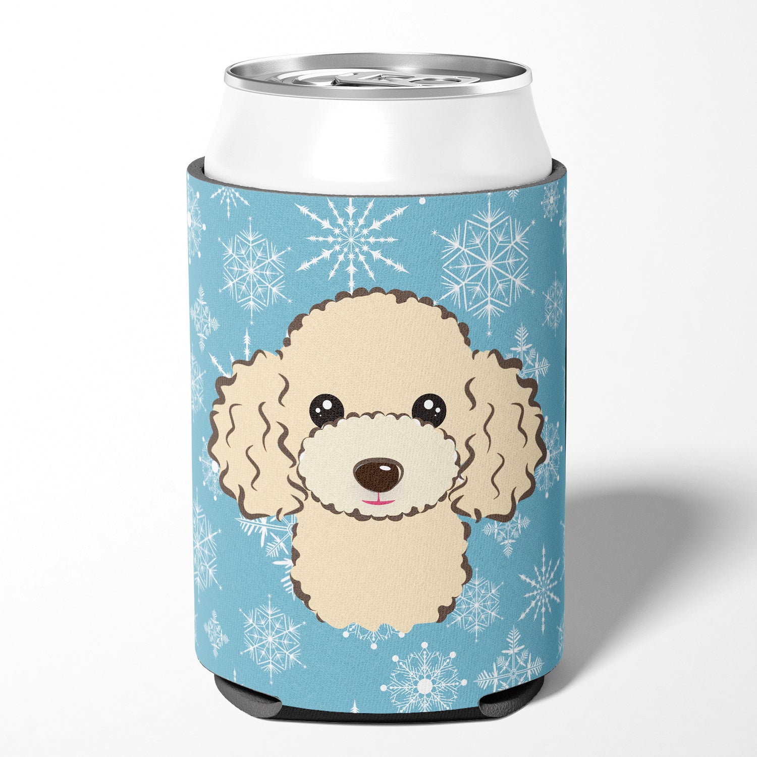 Snowflake Buff Poodle Can or Bottle Hugger BB1692CC