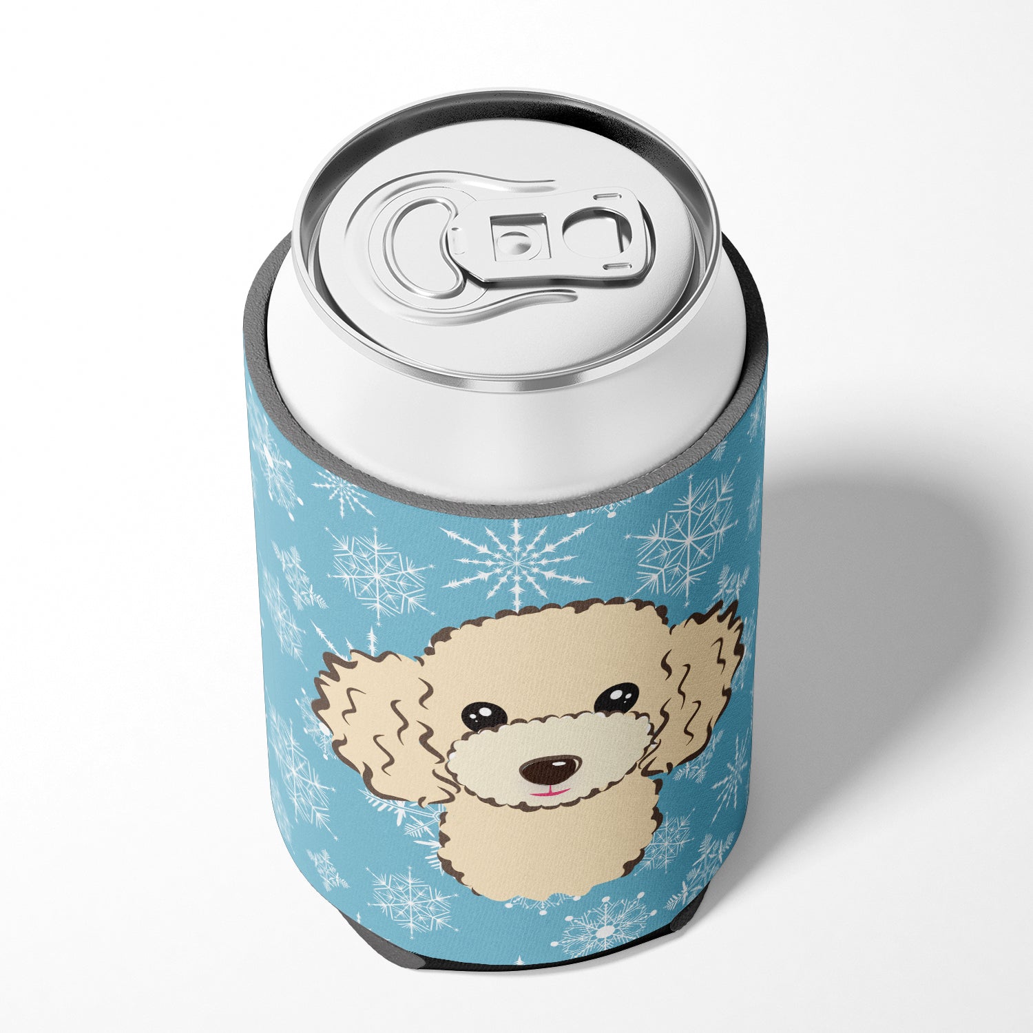 Snowflake Buff Poodle Can ou Bottle Hugger BB1692CC