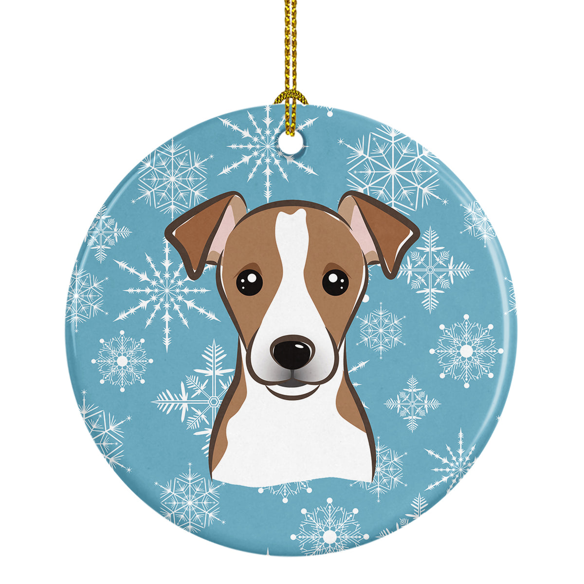 Snowflake Jack Russell Terrier Ceramic Ornament BB1694CO1 - the-store.com