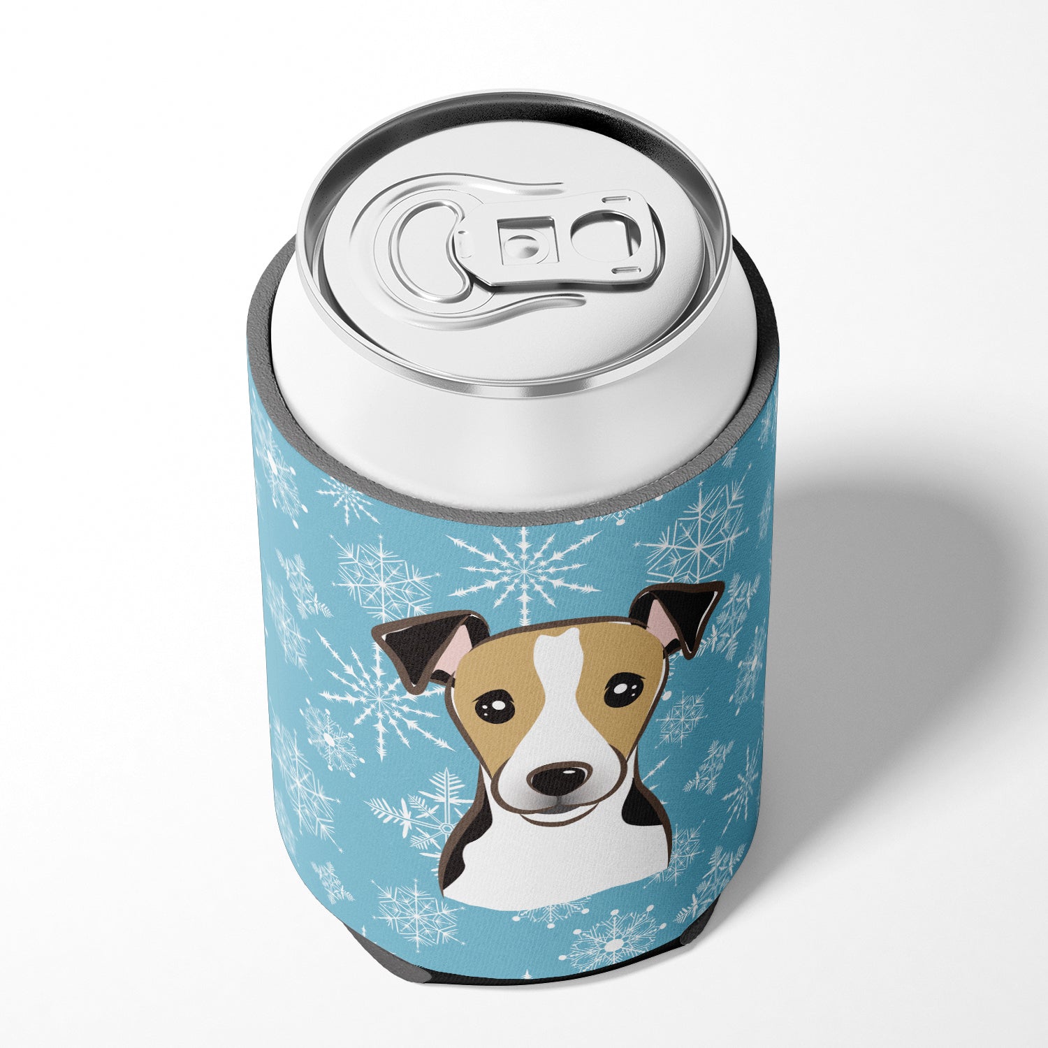 Snowflake Jack Russell Terrier Can or Bottle Hugger BB1695CC.