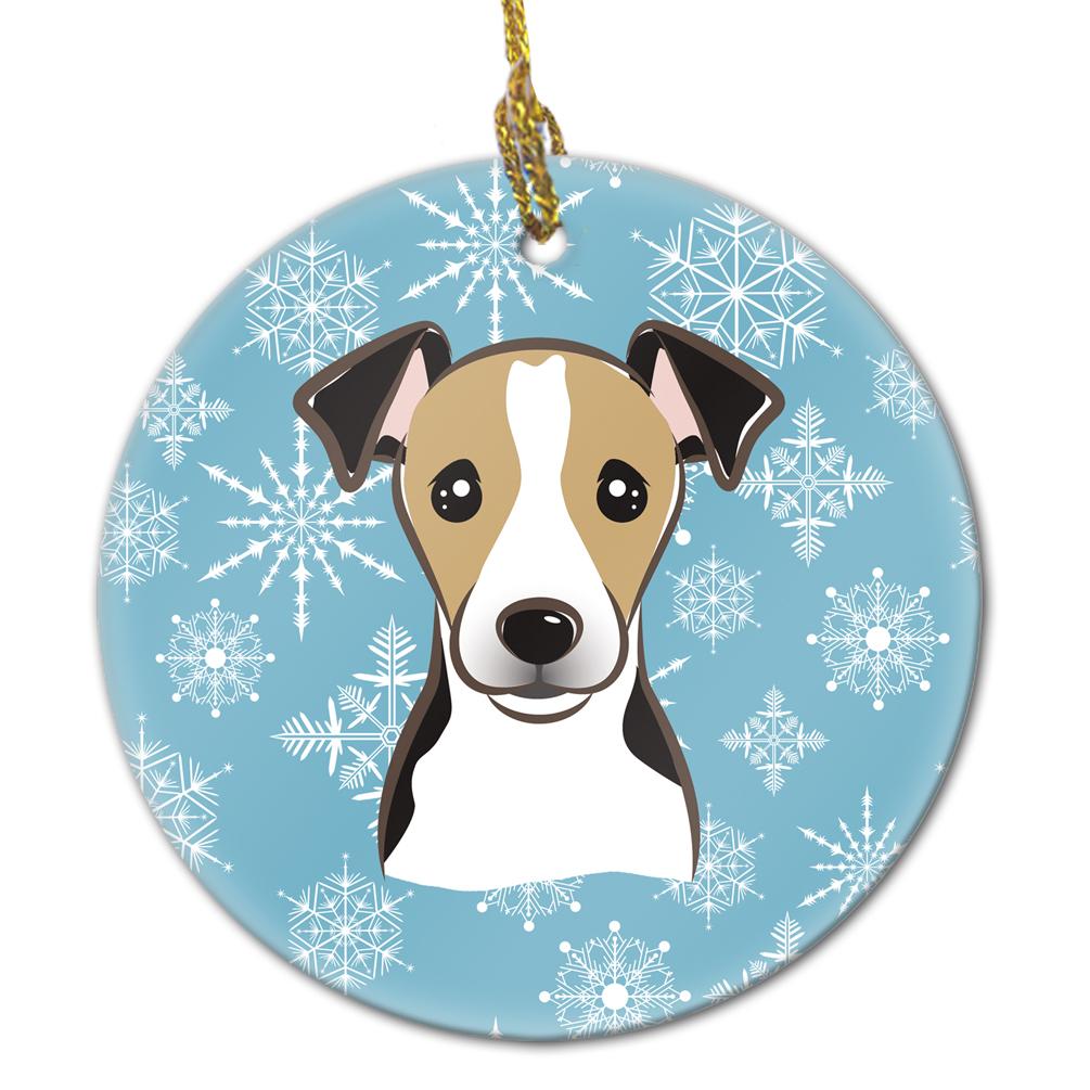 Snowflake Jack Russell Terrier Ceramic Ornament BB1695CO1 by Caroline&#39;s Treasures