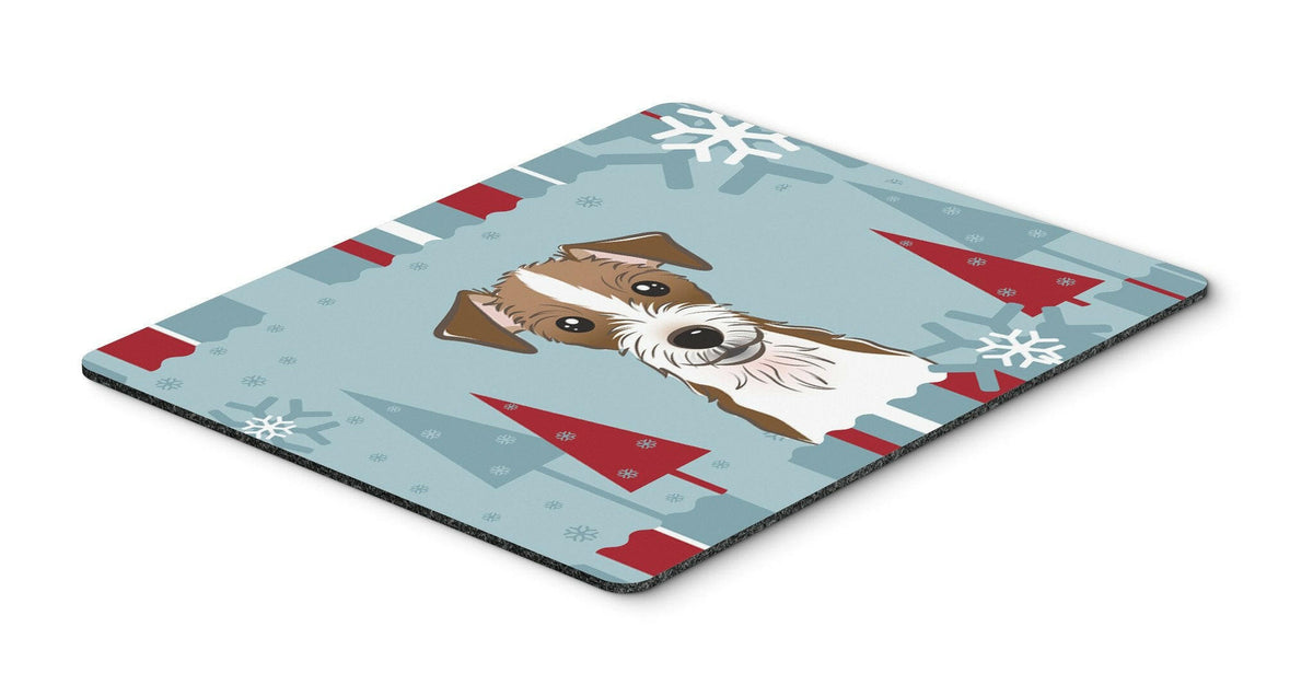 Winter Holiday Jack Russell Terrier Mouse Pad, Hot Pad or Trivet BB1698MP by Caroline&#39;s Treasures