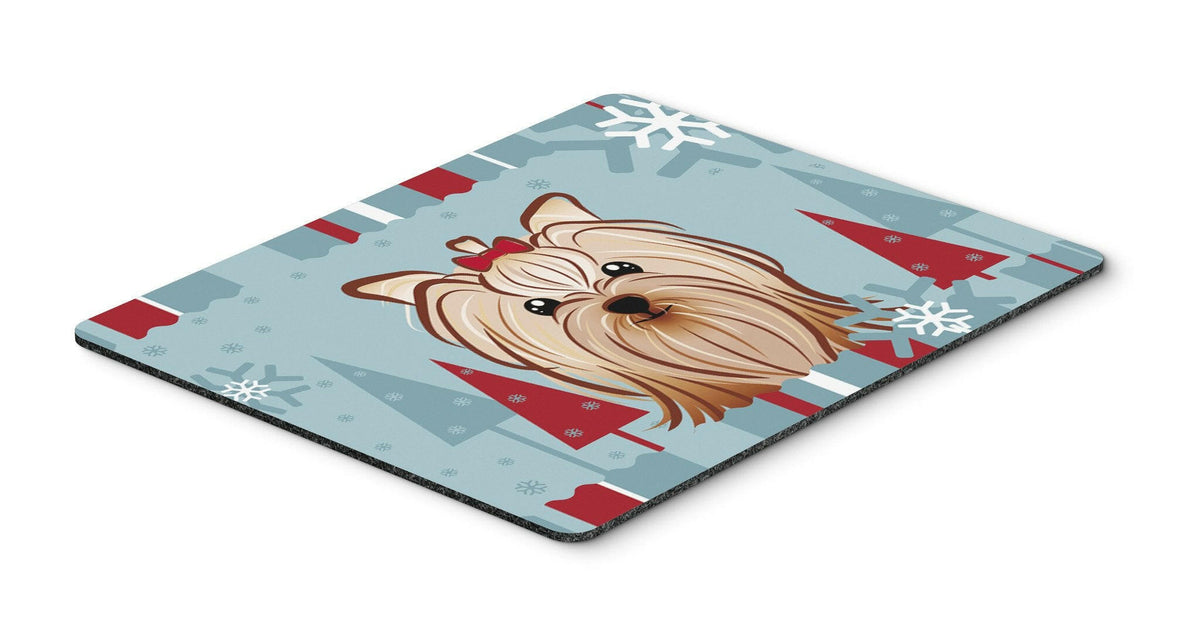 Winter Holiday Yorkie Yorkshire Terrier Mouse Pad, Hot Pad or Trivet BB1700MP by Caroline&#39;s Treasures