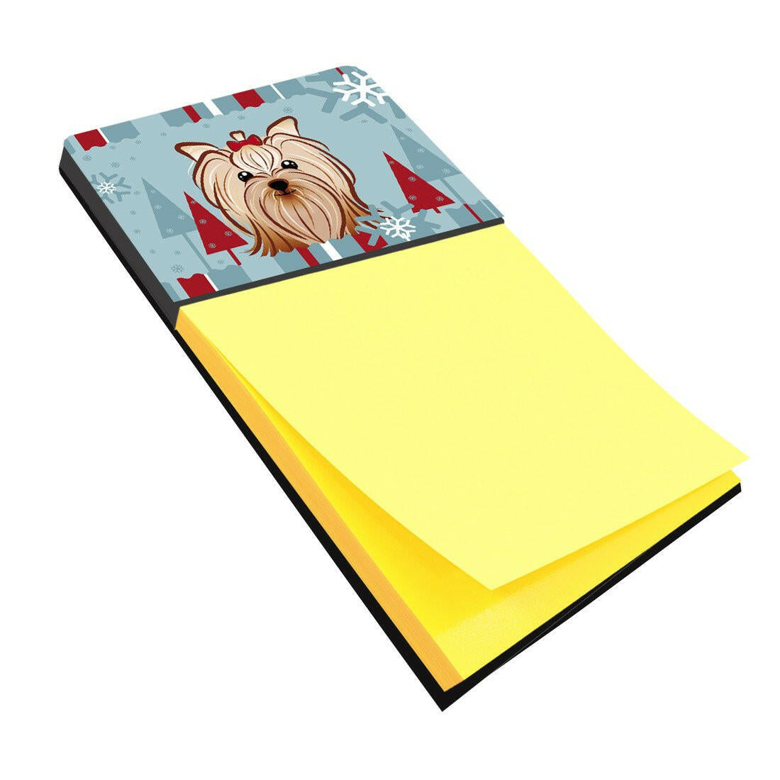 Winter Holiday Yorkie Yorkshire Terrier Sticky Note Holder BB1700SN by Caroline's Treasures