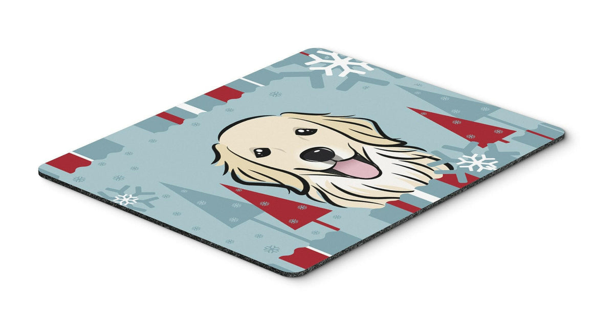 Winter Holiday Golden Retriever Mouse Pad, Hot Pad or Trivet BB1701MP by Caroline&#39;s Treasures