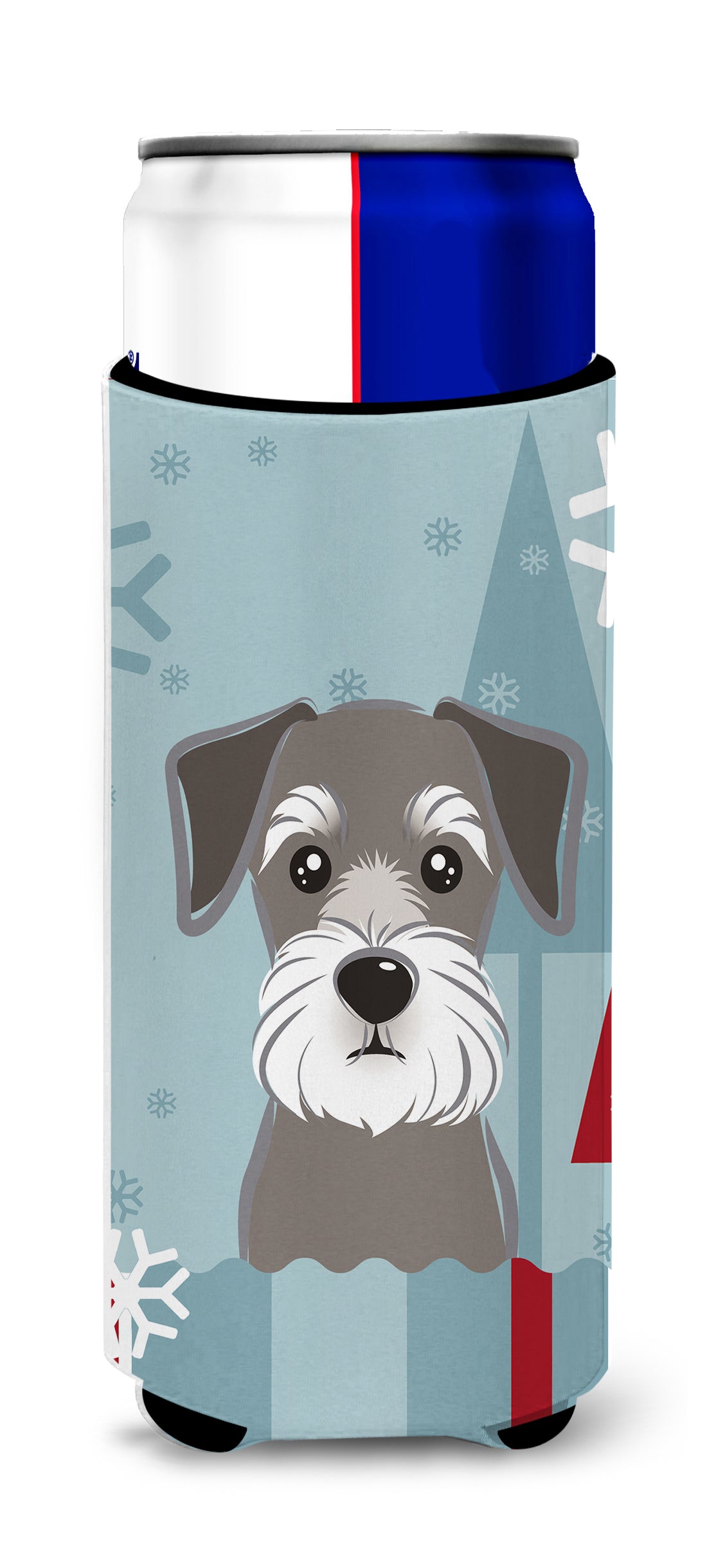 Winter Holiday Schnauzer Ultra Beverage Insulators for slim cans BB1702MUK  the-store.com.