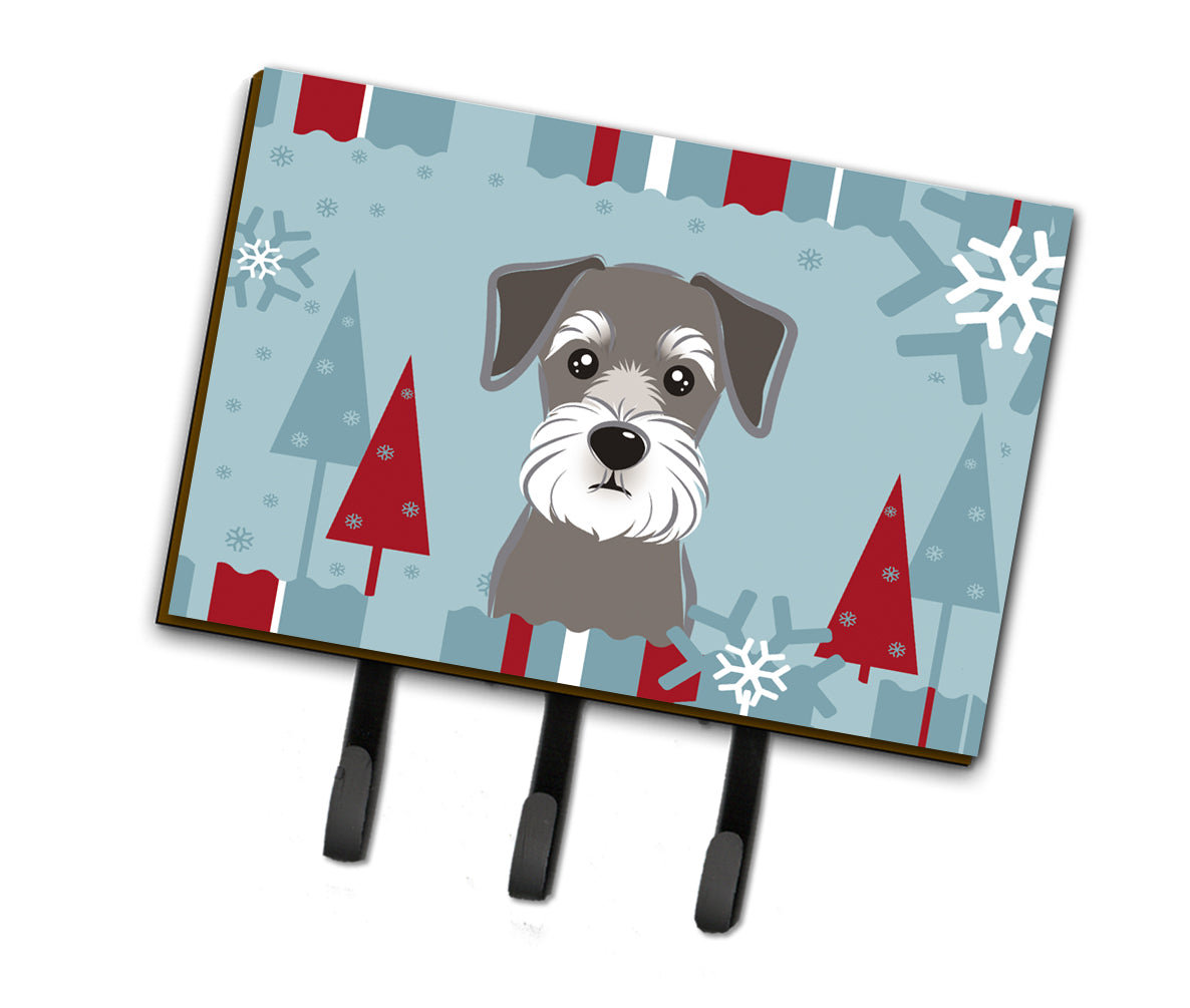 Winter Holiday Schnauzer Leash or Key Holder BB1702TH68  the-store.com.