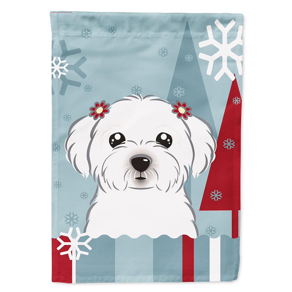 Winter Holiday Maltese Flag Canvas House Size BB1704CHF  the-store.com.