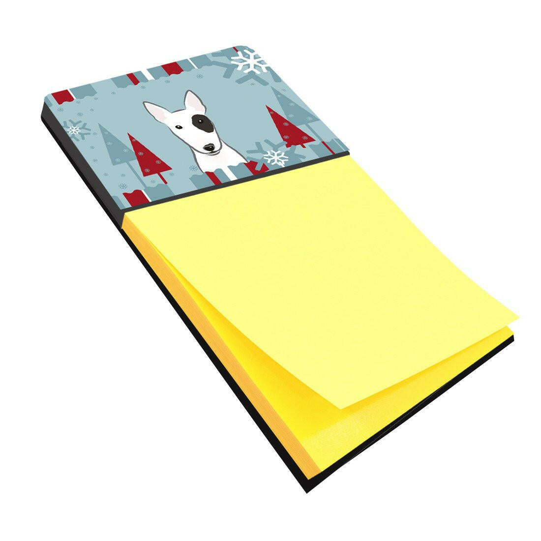 Winter Holiday Bull Terrier Sticky Note Holder BB1705SN by Caroline&#39;s Treasures