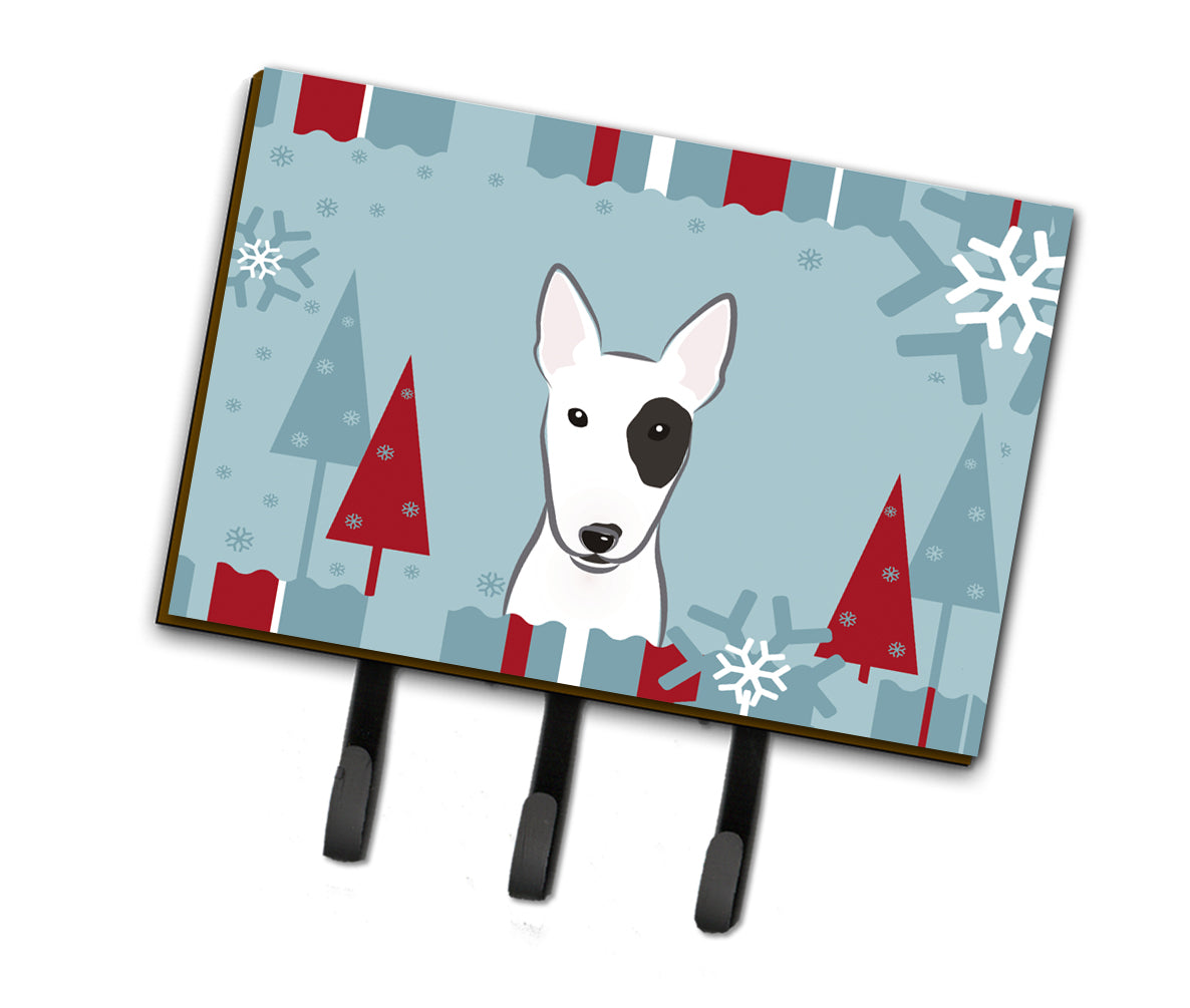 Winter Holiday Bull Terrier Leash or Key Holder BB1705TH68