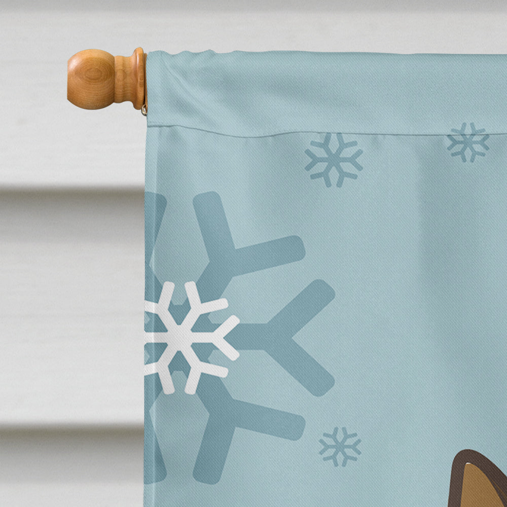 Winter Holiday German Shepherd Flag Canvas House Size BB1707CHF  the-store.com.
