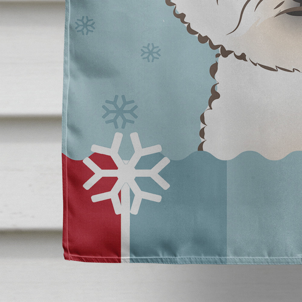 Winter Holiday Bichon Frise Flag Canvas House Size BB1713CHF  the-store.com.