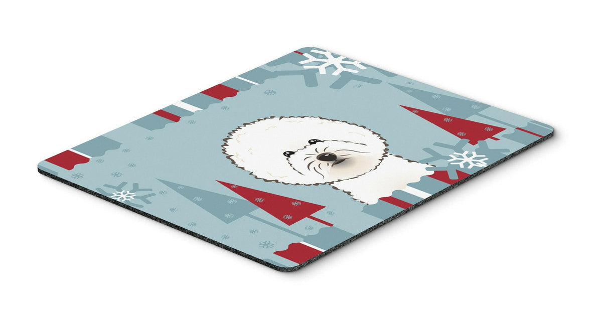 Winter Holiday Bichon Frise Mouse Pad, Hot Pad or Trivet BB1713MP by Caroline&#39;s Treasures