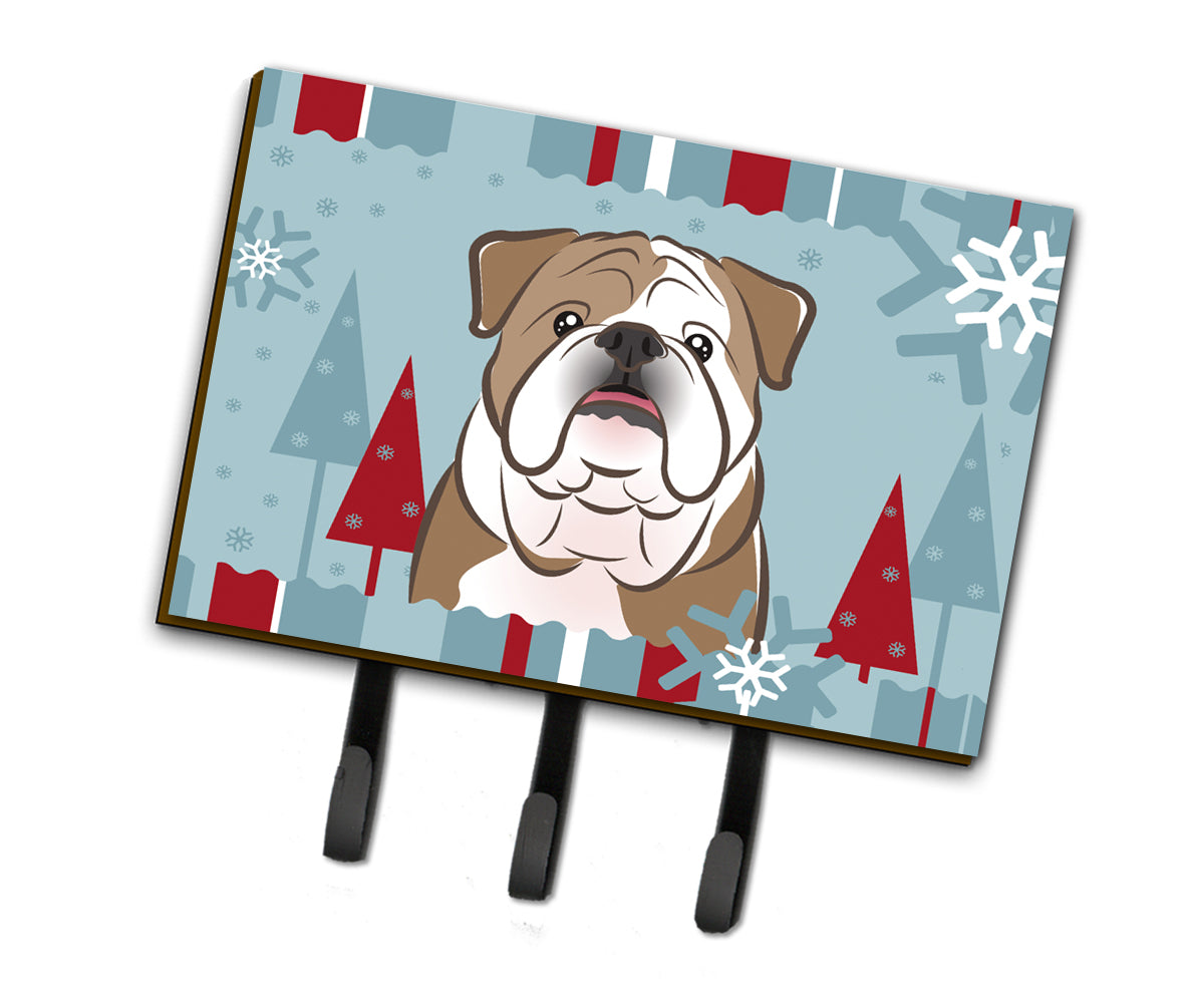Winter Holiday English Bulldog  Leash or Key Holder BB1715TH68