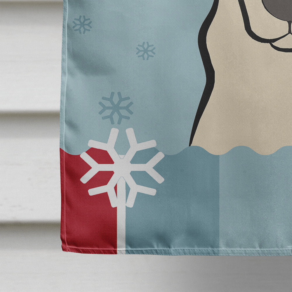 Winter Holiday Yellow Labrador Flag Canvas House Size BB1718CHF  the-store.com.