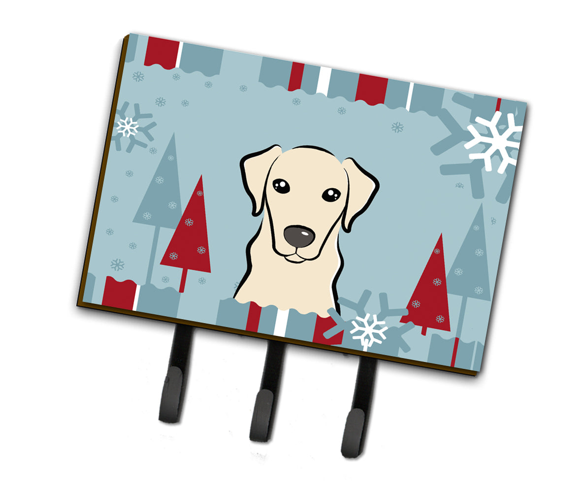 Winter Holiday Yellow Labrador Leash or Key Holder BB1718TH68  the-store.com.