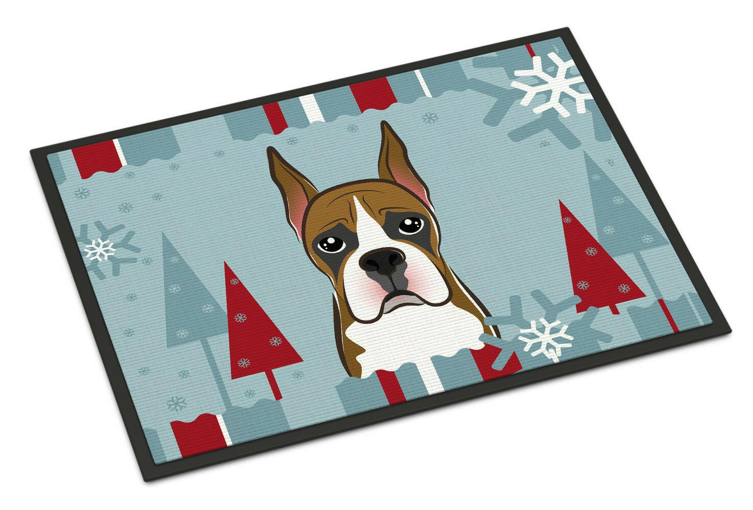 Winter Holiday Boxer Indoor or Outdoor Mat 18x27 BB1719MAT - the-store.com