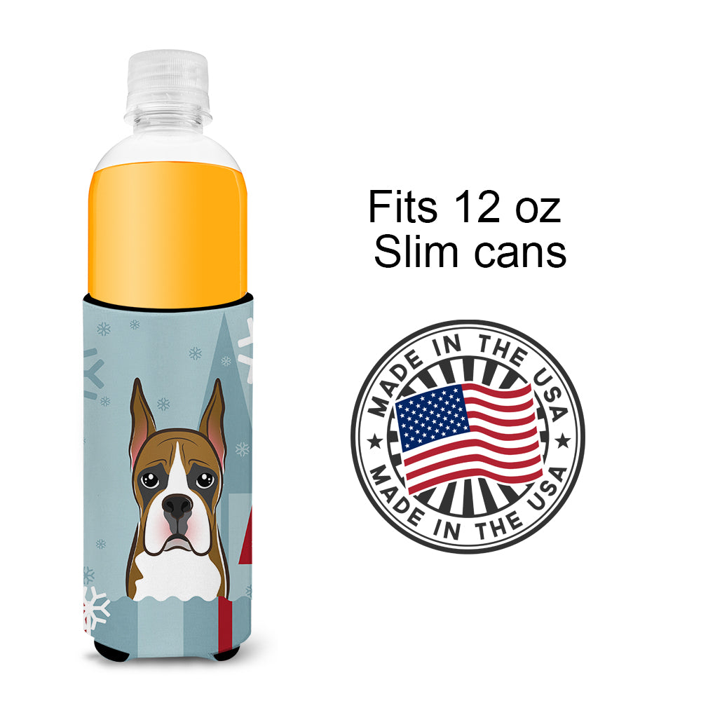 Winter Holiday Boxer Ultra Beverage Insulators for slim cans BB1719MUK  the-store.com.