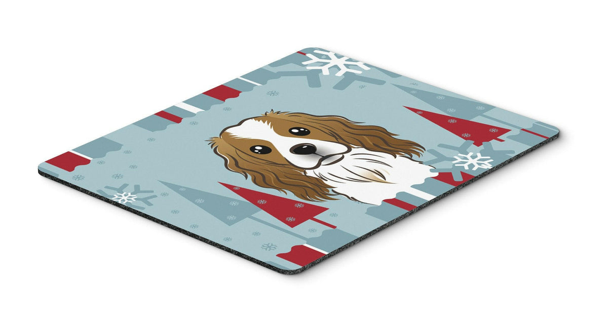 Winter Holiday Cavalier Spaniel Mouse Pad, Hot Pad or Trivet BB1720MP by Caroline&#39;s Treasures