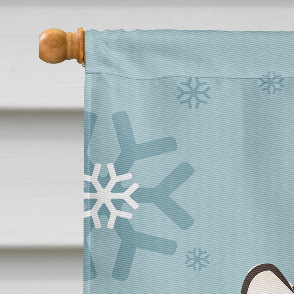 Winter Holiday Westie Flag Canvas House Size BB1722CHF  the-store.com.