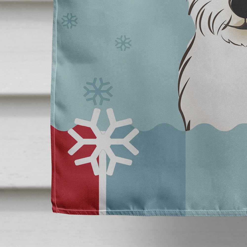 Winter Holiday Westie Drapeau Toile Maison Taille BB1722CHF