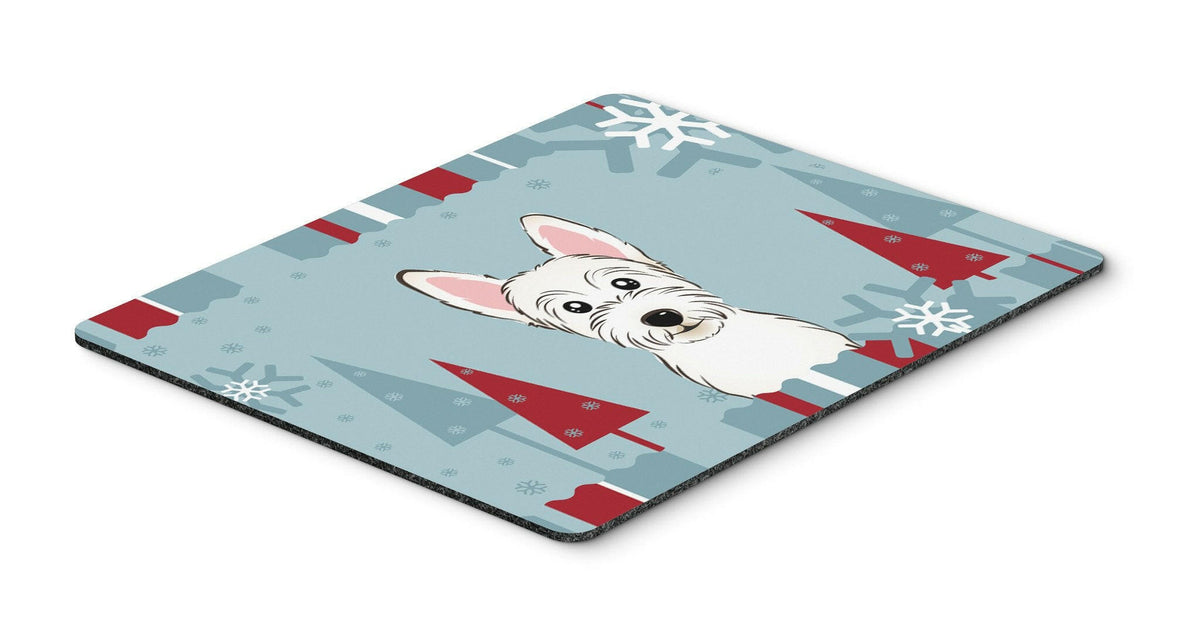 Winter Holiday Westie Mouse Pad, Hot Pad or Trivet BB1722MP by Caroline&#39;s Treasures