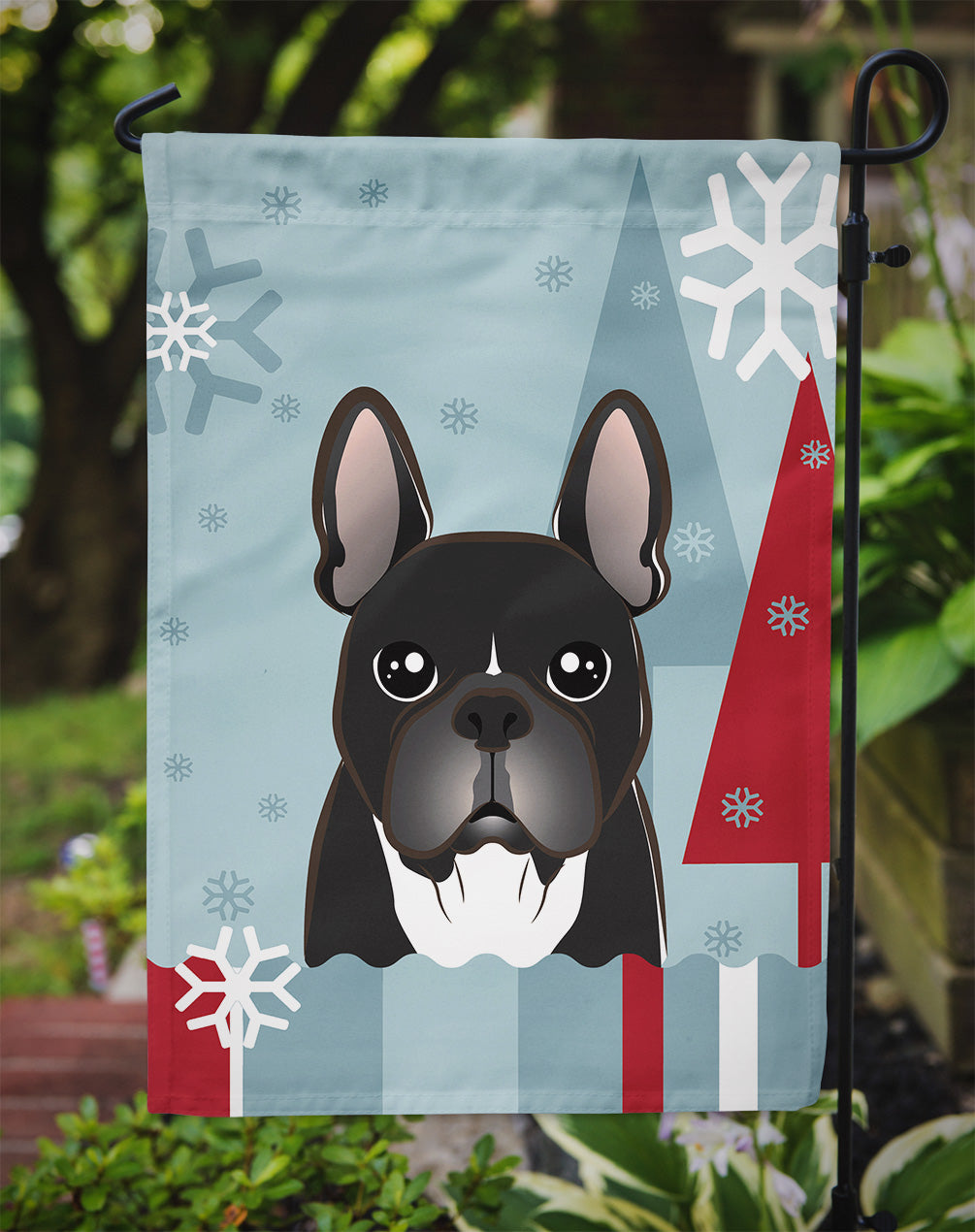 Winter Holiday French Bulldog Flag Garden Size BB1723GF