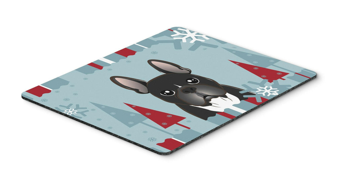 Winter Holiday French Bulldog Mouse Pad, Hot Pad or Trivet BB1723MP by Caroline&#39;s Treasures